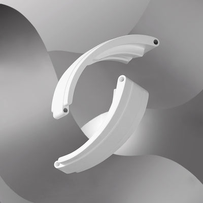 Solitaire Fleece White Flexi Rubber strap for Rolex