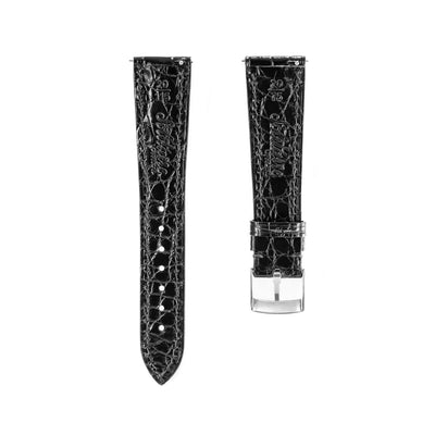Jet Black Crocodile Universal Straps