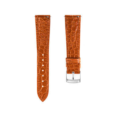 Chestnut Brown Crocodile Universal Straps