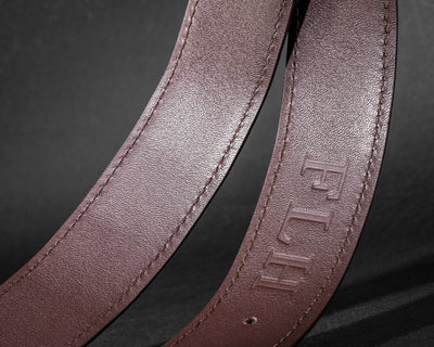 Bespoke Reversible Belt in Brown Crocodile