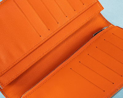 Bespoke Long Wallet in Grey Himalayan Crocodile