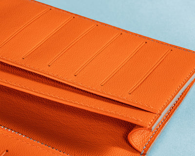 Bespoke Long Wallet in Grey Himalayan Crocodile