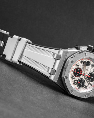 Solitaire Rubber straps in Panda White for Audemars Piguet 42MM