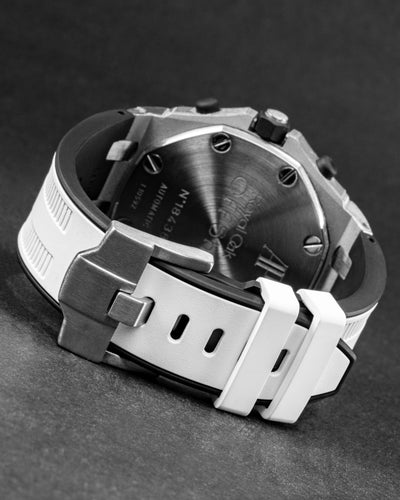 Solitaire Rubber straps in Panda White for Audemars Piguet 42MM