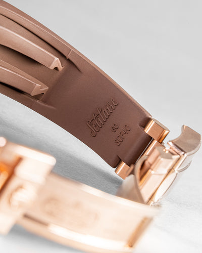 Solitaire Rubber straps in Brown for Rolex Daytona