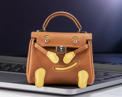 Mocha Luxe Mini Bag Charm