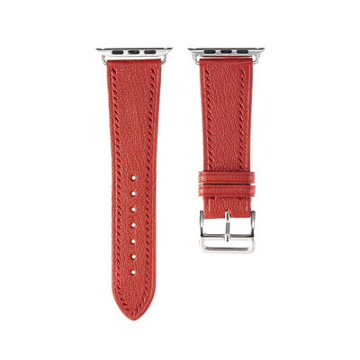 Ferrari Red Chevre Apple iWatch Strap
