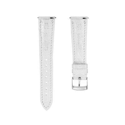 Crystal White Crocodile Universal Straps