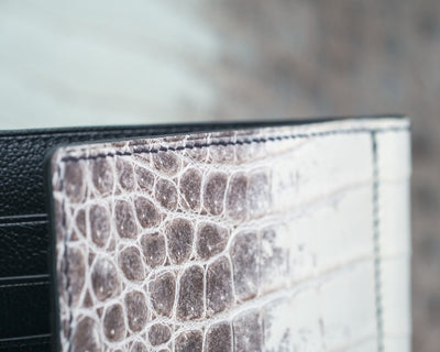 Bespoke Money Clip in Natural Himalayan Crocodile