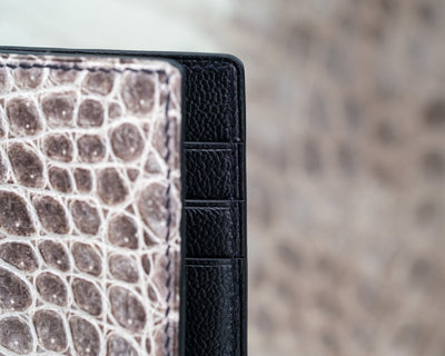 Bespoke Money Clip in Natural Himalayan Crocodile