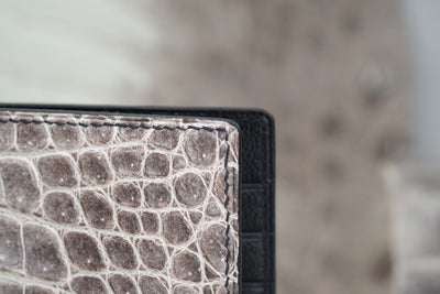 Bespoke Money Clip in Natural Himalayan Crocodile