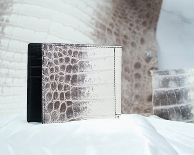Bespoke Money Clip in Natural Himalayan Crocodile