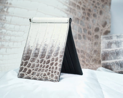 Bespoke Money Clip in Natural Himalayan Crocodile