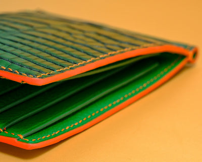 Bespoke Money Clip in Pine Green Alligator