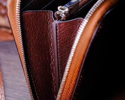 Bespoke Long Wallet in Chestnut Brown Alligator