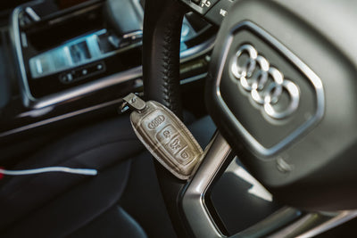 Bespoke Key Fob Cover in Grey Crocodile