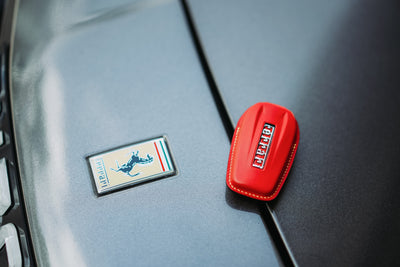 Bespoke Key Fob Cover in Ferrari Red Nappa