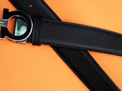 Bespoke Reversible Belt in Black Epsom & Chestnut Brown Togo