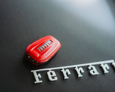 Bespoke Key Fob Cover in Ferrari Red Nappa