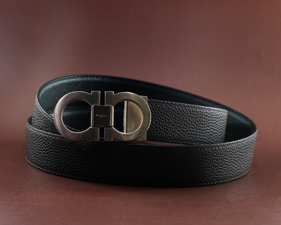 Bespoke Reversible Belt in Black Epsom & Chocolate Brown Togo