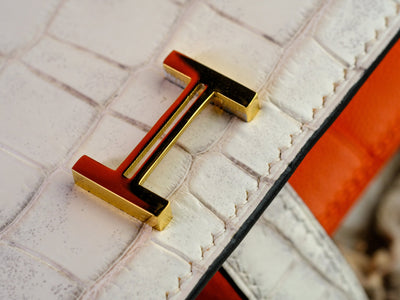 Bespoke Long Wallet in Natural Himalayan Crocodile