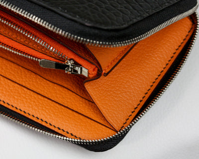 Bespoke Long Wallet in Jet Black Crocodile