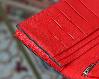 Bespoke Long Wallet in Black Silver Alligator