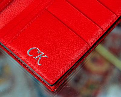 Bespoke Long Wallet in Black Silver Alligator