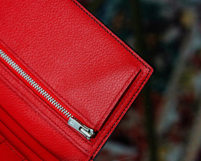 Bespoke Long Wallet in Black Silver Alligator