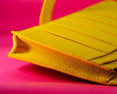 Bespoke Long Wallet in Yellow Crocodile