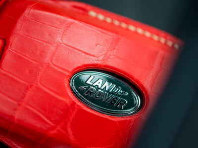 Bespoke Key Fob Cover in Ferrari Red Crocodile