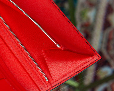 Bespoke Long Wallet in Black Silver Alligator