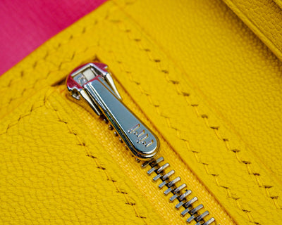 Bespoke Long Wallet in Yellow Crocodile