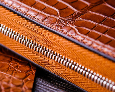 Bespoke Long Wallet in Chestnut Brown Alligator