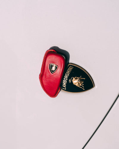 Bespoke Key Fob Cover in Ferrari Red Nappa