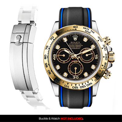 Solitaire Rubber strap for Rolex Daytona (Deployant Clasp)