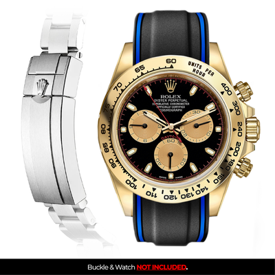Solitaire Rubber strap for Rolex Daytona (Deployant Clasp)