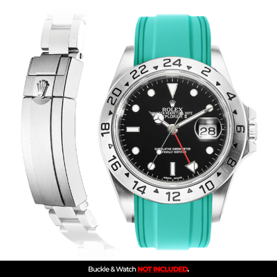 Solitaire Rubber strap for Rolex Explorer II (Deployant Clasp)