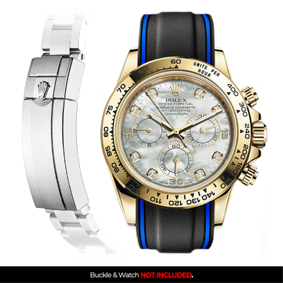 Solitaire Rubber strap for Rolex Daytona (Deployant Clasp)