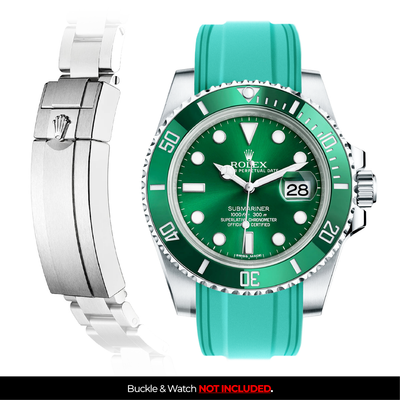 Solitaire Rubber strap for Rolex Submariner 40MM (Deployant Clasp)