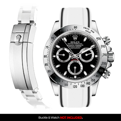 Solitaire Rubber strap for Rolex Daytona (Deployant Clasp)