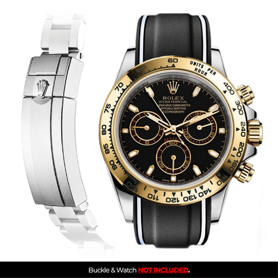 Solitaire Rubber strap for Rolex Daytona (Deployant Clasp)