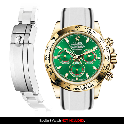 Solitaire Rubber strap for Rolex Daytona (Deployant Clasp)