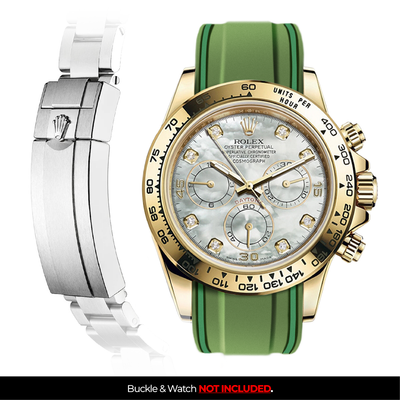 Solitaire Rubber strap for Rolex Daytona (Deployant Clasp)