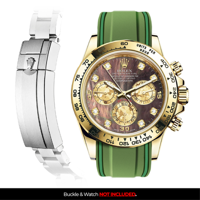 Solitaire Rubber strap for Rolex Daytona (Deployant Clasp)
