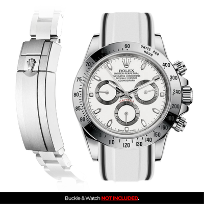 Solitaire Rubber strap for Rolex Daytona (Deployant Clasp)