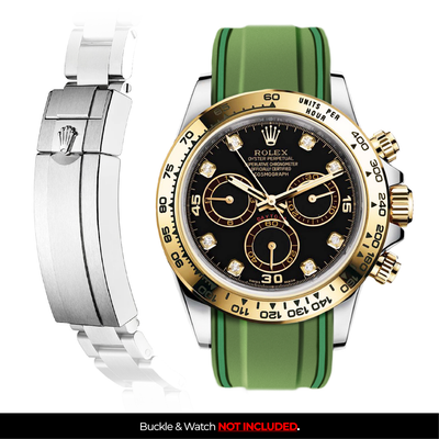 Solitaire Rubber strap for Rolex Daytona (Deployant Clasp)