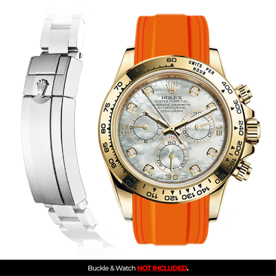 Solitaire Rubber strap for Rolex Daytona (Deployant Clasp)