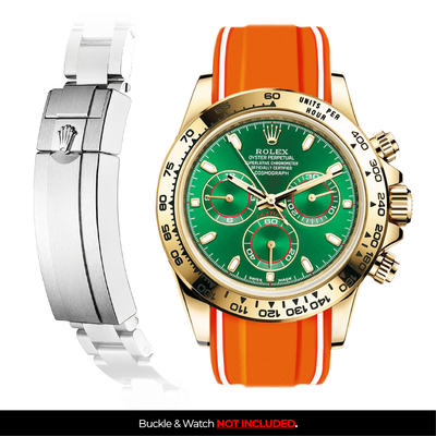 Solitaire Rubber strap for Rolex Daytona (Deployant Clasp)