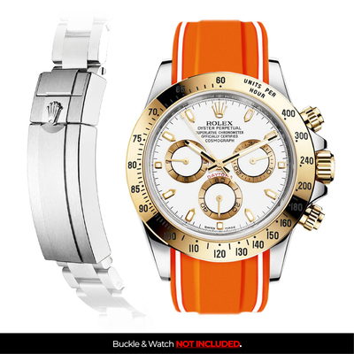 Solitaire Rubber strap for Rolex Daytona (Deployant Clasp)